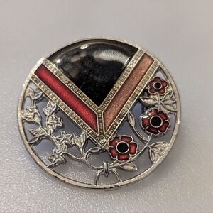 Art Deco Brooch In Vintage Pierre Bex Style
